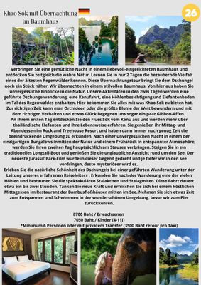 Khao Sok mit Übernachtungim Baumhaus