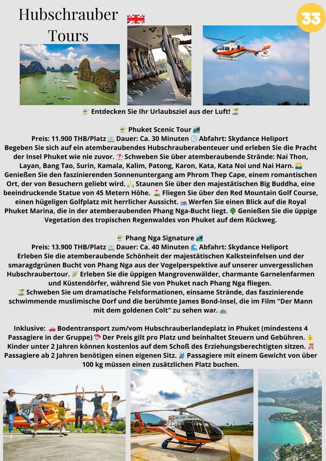 Hubschrauber Tours