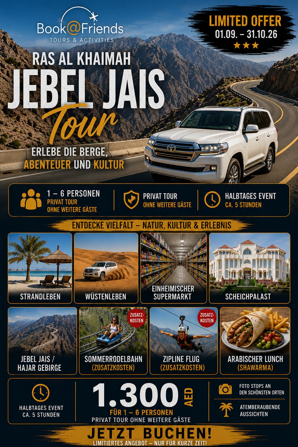 Ras Al Khaimah – Jebel Jais (Lunch Included)