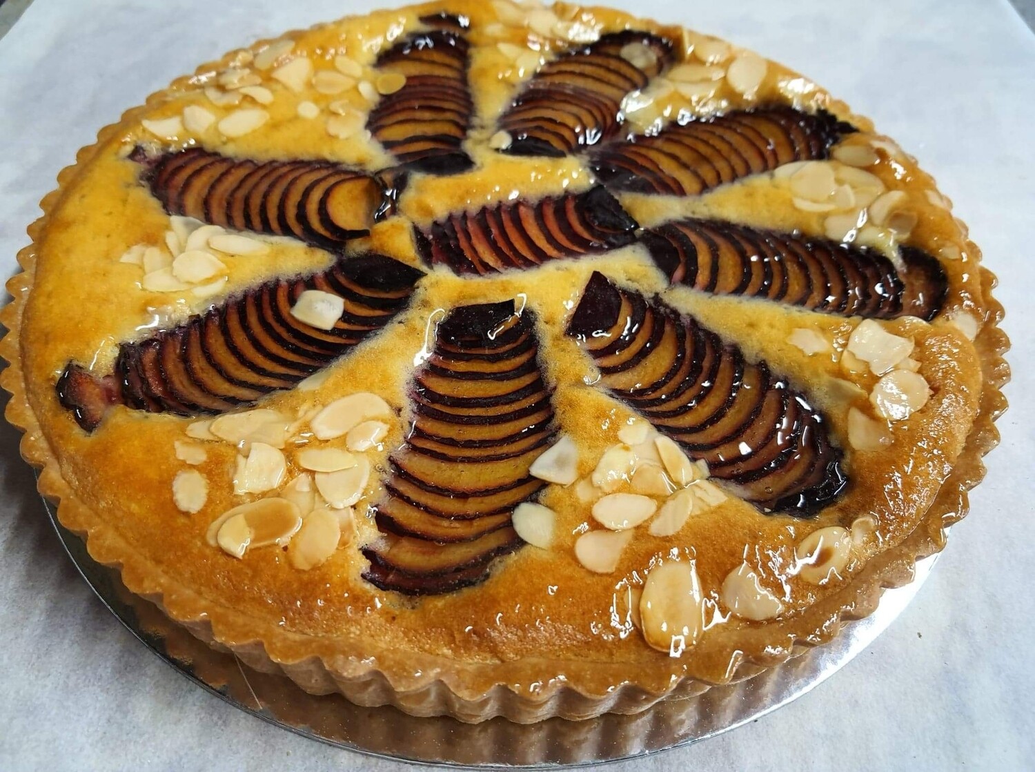 Plum & Almond Tart