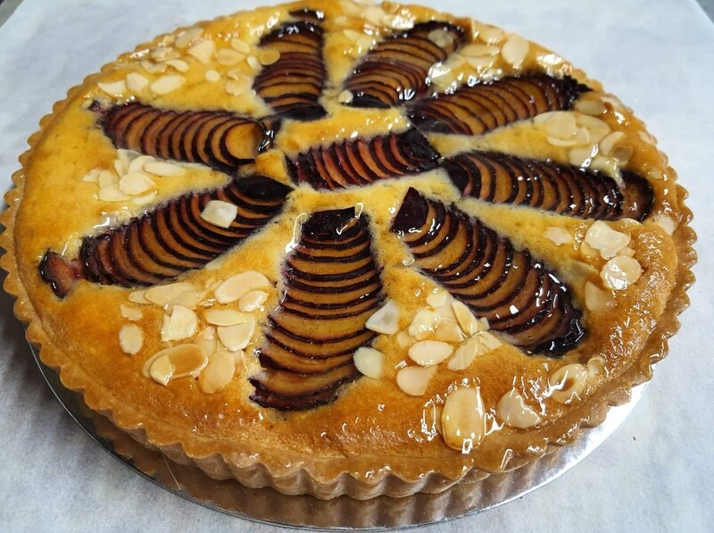 Plum & Almond Tart