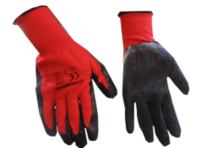 Բանվորական ձեռնոց (կարմիր,ռելիեյֆային)