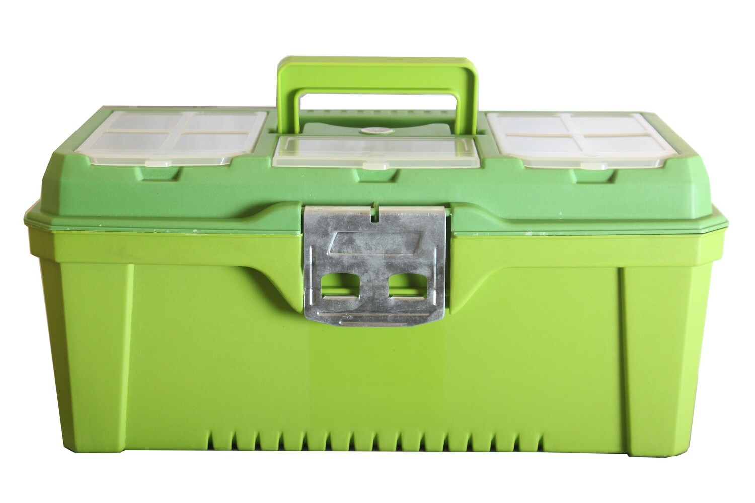 Շին.գործիքների արկղ պլաստմասե միջին մետաղ․ մուգ կանաչ