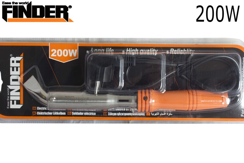 FINDER Էլ.պայալնիկ սպիտակ թեք տափակ ծայրով 200W(550երկաթ) DG194831P