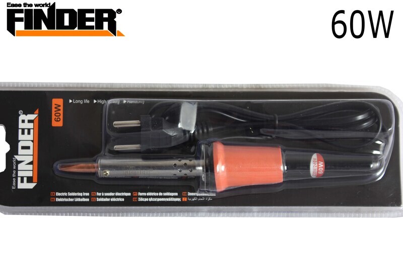 FINDER Էլ.պայալնիկ դեղին ուղիղ տափակ ծայրով 60W(110երկաթ) 194805