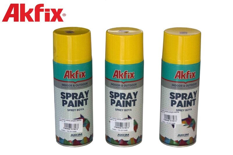 G_Ներկ-սփրեյ դեղին AKFIX 400 մլ_G