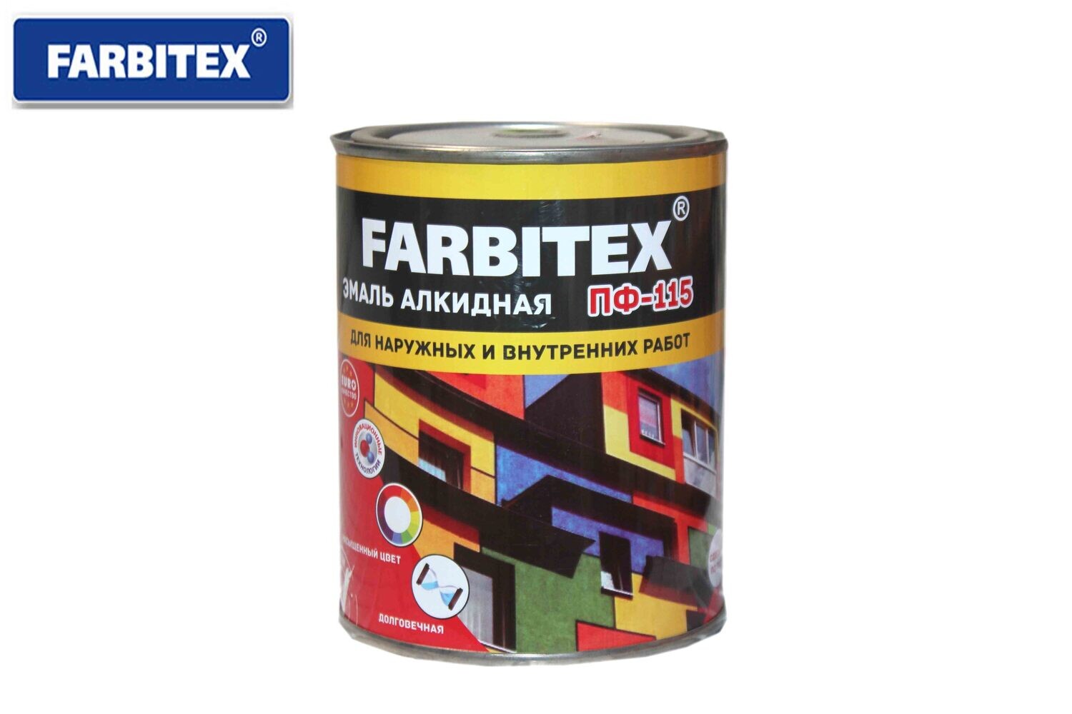 Ա էմալ ալկիդ. ՊՖ-115 (TERAKOTOVI) Farbitex ( 0.8 կգ.)