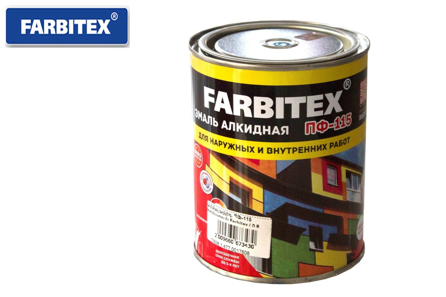 Ա էմալ ալկիդ. ՊՖ-115 Երկնագույն Farbitex ( 0,8 կգ.)