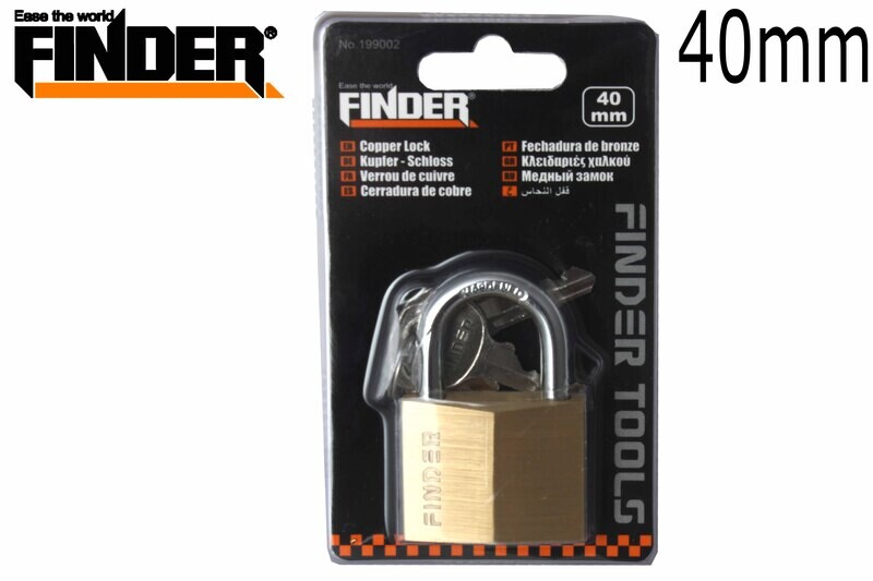 FINDER Փական կախովի մեղրագույն 40մմ 199002