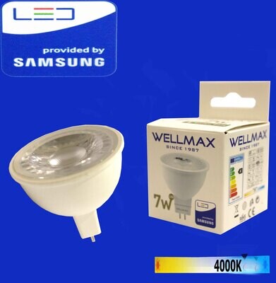 Էլ,լամպ LED Wellmax  07W (GU5,3 4000K)