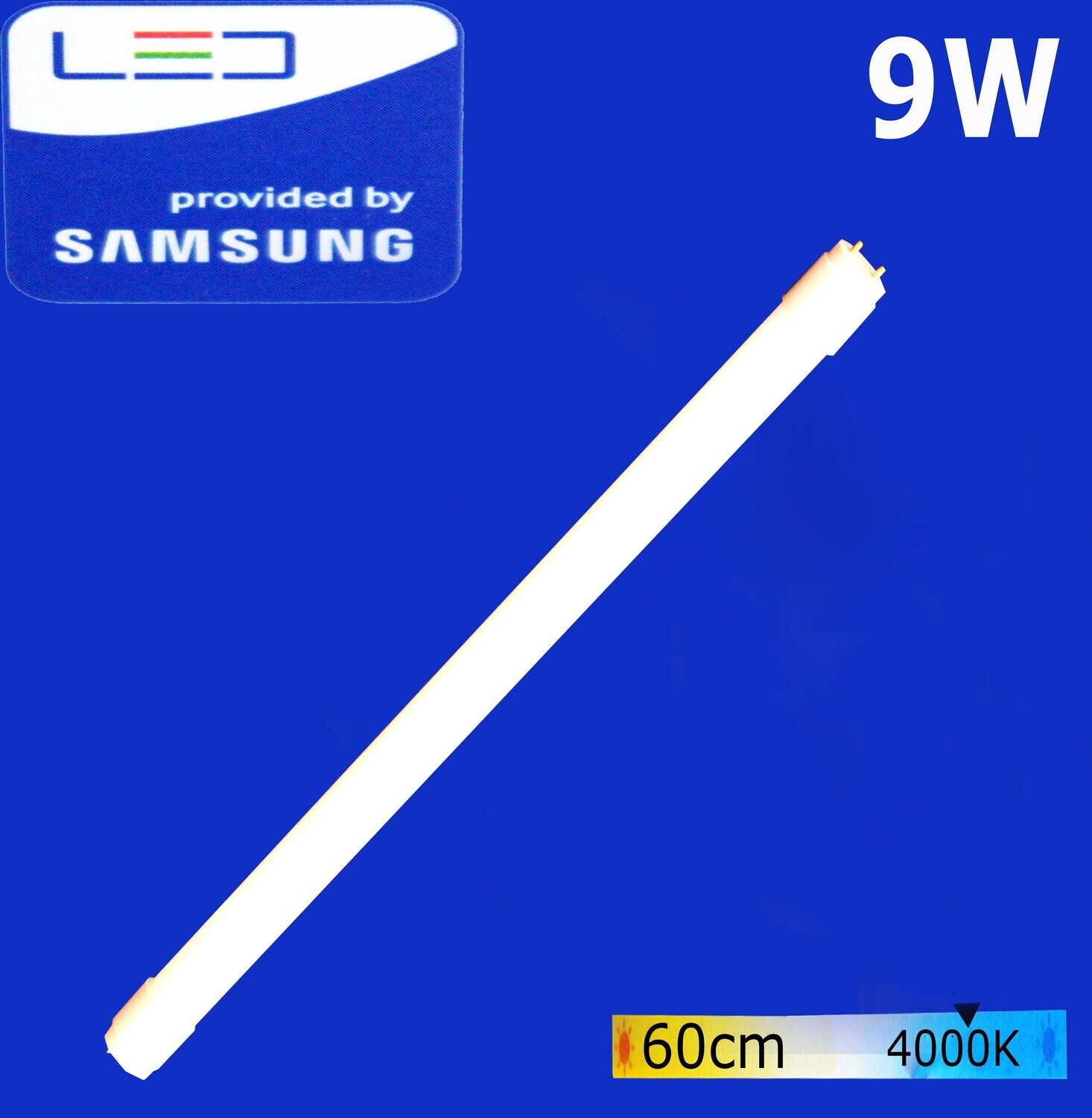 Էլ.լամպ խողովակաձև LED Wellmax 9W Neutral white (60սմ) (T8, 4000K-G13)
