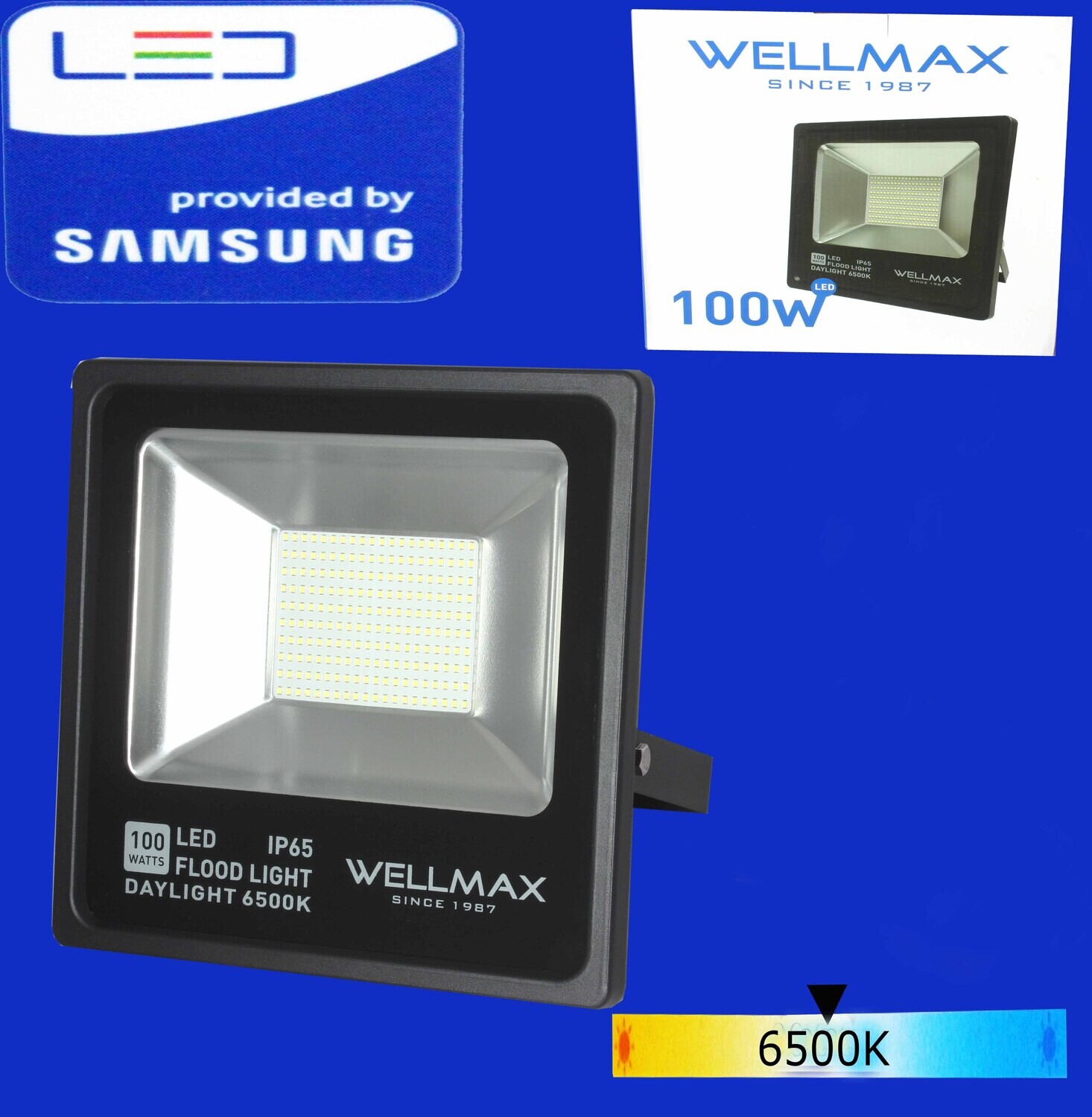 Wellmax Լուսարձակ LED-100W-6500K