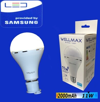 Էլ.լամպ LED Wellmax 11W daylight մարտկոցով (A80 E2