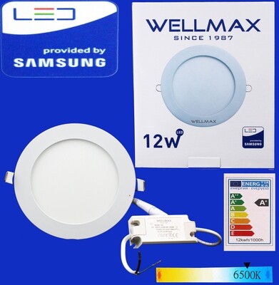 Էլ.պլաֆոն LED Wellmax կլոր 12W 6500K/Daylight