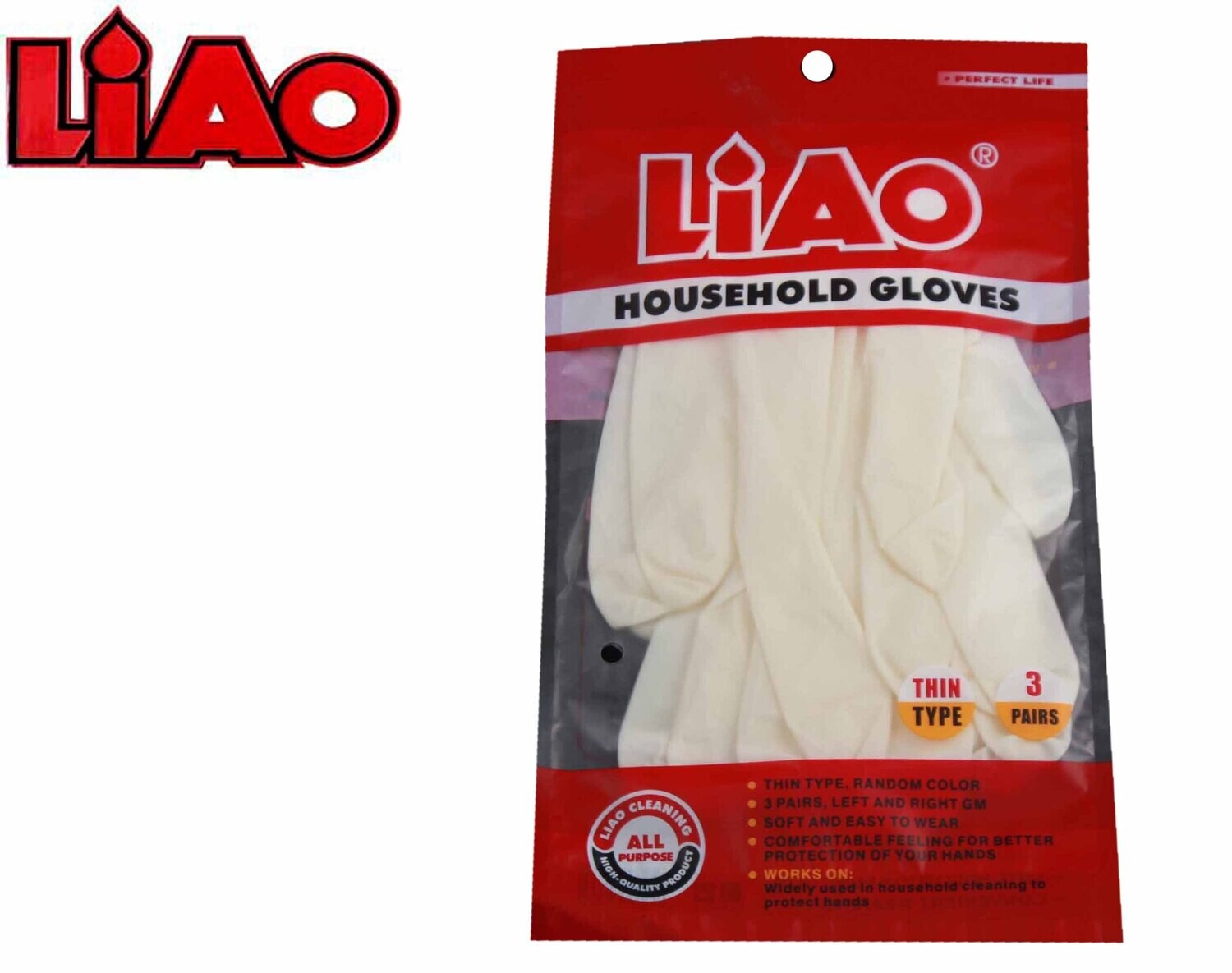 Liao Ձեռնոց աման լվանալու 3 Զույգ H130023