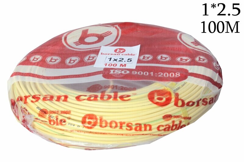 Պղնձե հաղորդալար ПВЗ BORSAN 1x2.5