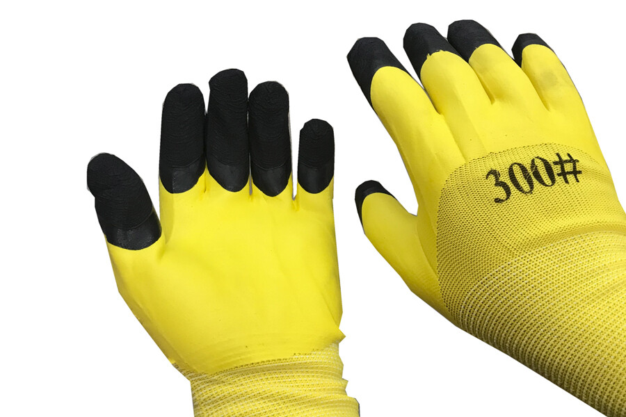 Բանվորական ձեռնոց երկկողմ դեղին-դեղին 60գր
