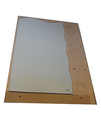 Լոգարանի հայելի 819A 70*50 (վարդագույն)