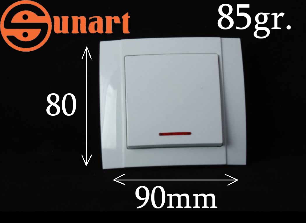 Sunart Էլ.անջատիչ ներքին 1 տեղ լույսով SR-2501