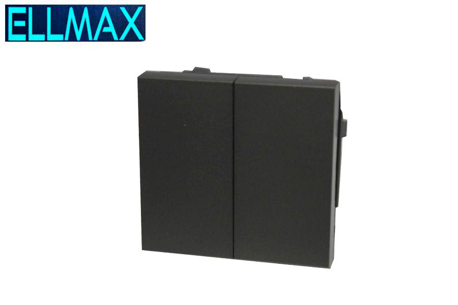ELLMAX Անջատիչ ներքին (2 տեղ) 2G1W մոխրագույն