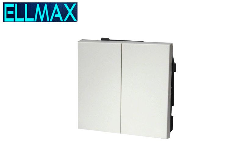 ELLMAX Անջատիչ ներքին (2 տեղ) 2G1W սպիտակ