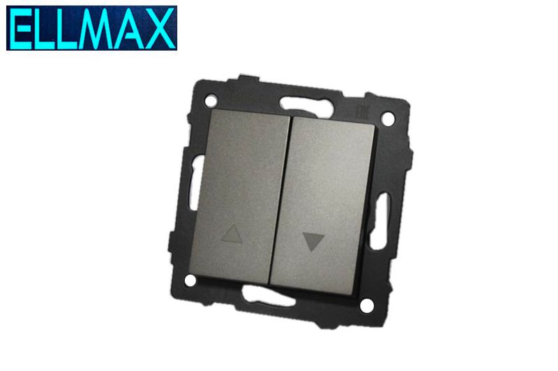 ELLMAX Անջատիչ ժալյուզիի 52x52 մոխրագույն