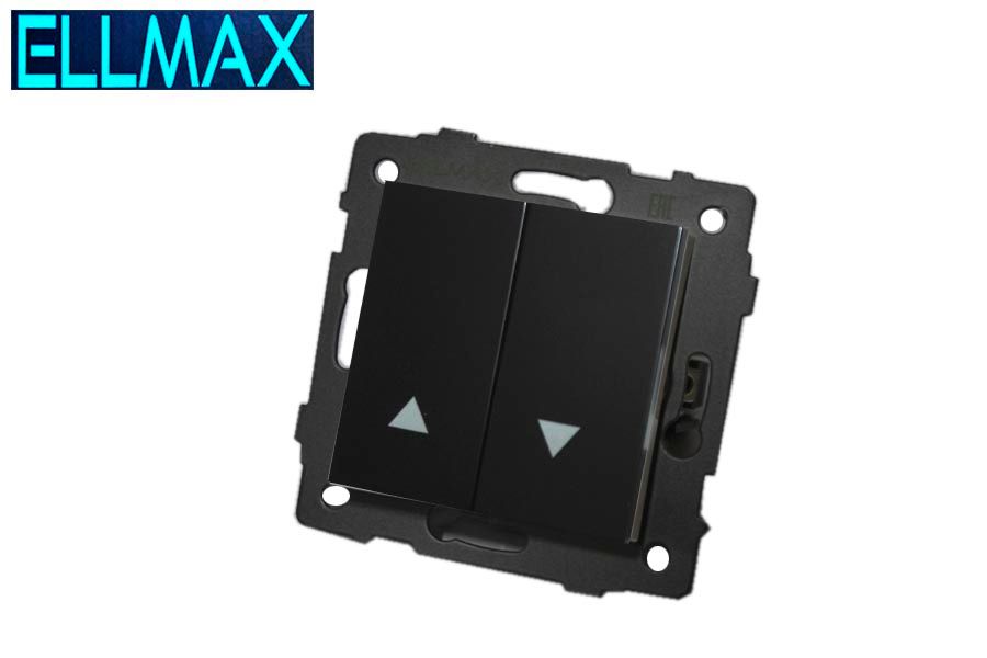 ELLMAX Անջատիչ ժալյուզիի 52x52 սև