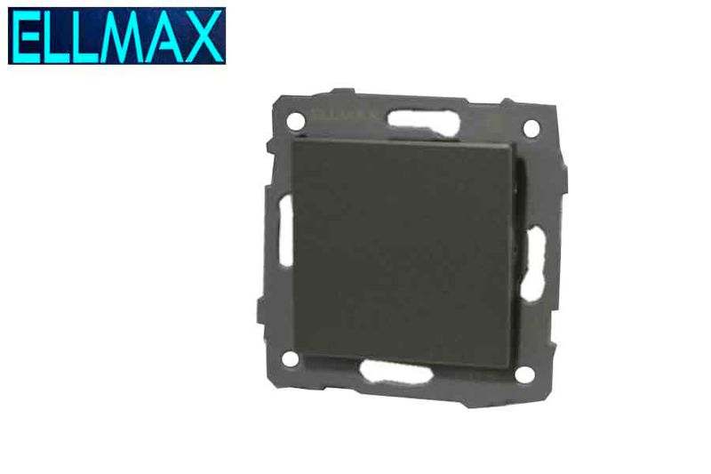 ELLMAX Անջատիչ ներքին (1 տեղ) 1G1W 52x52 մոխրագույն