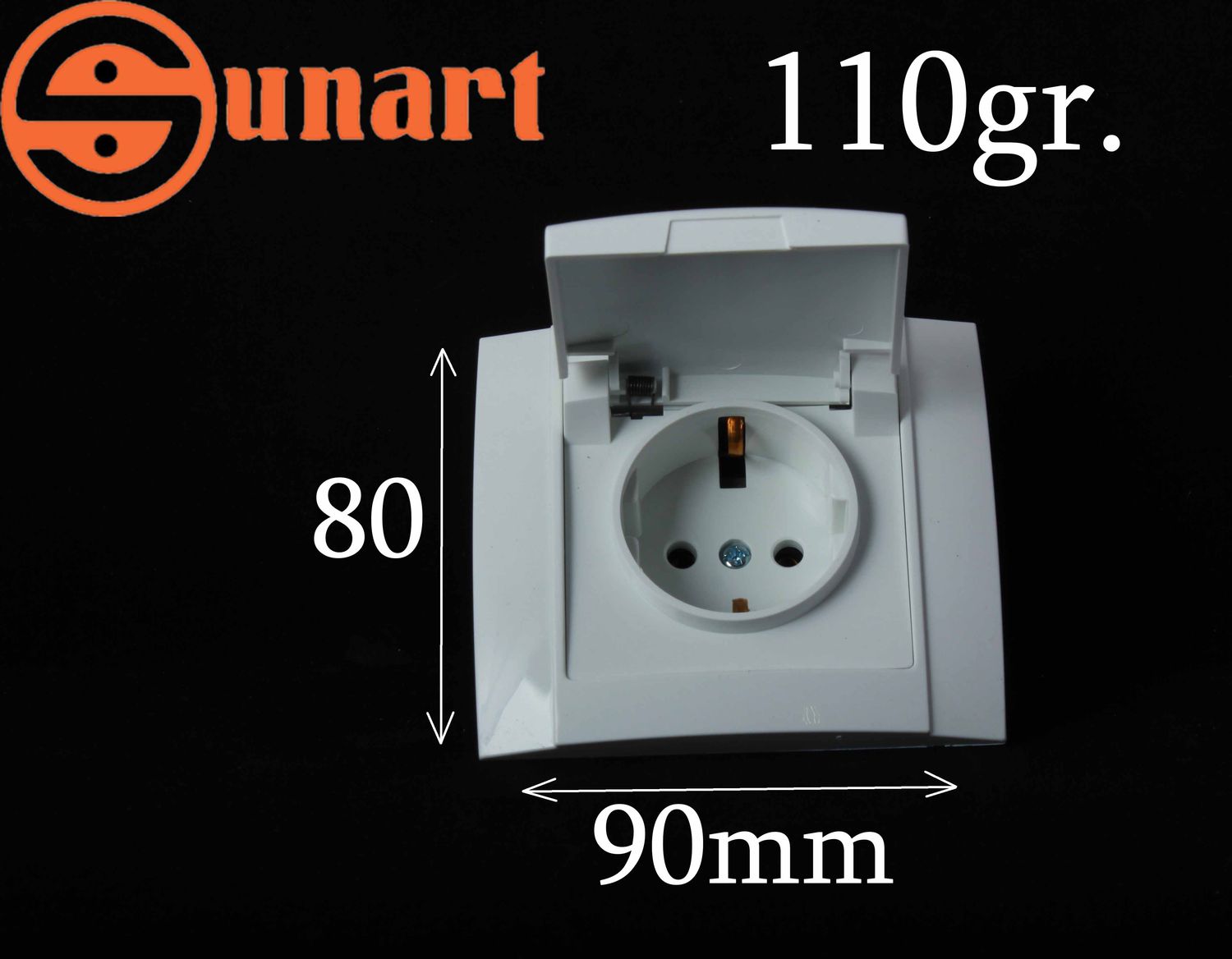 Sunart Էլ.վարդակ փակվող SR-2516 (1 տեղ)