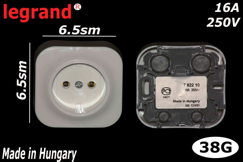 Legrand Էլ.վարդակ արտաքին,սպիտակ