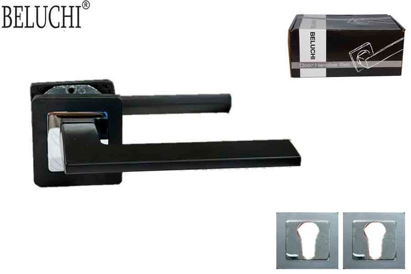 BELUCHI Դռան բռնակ 2 Կտոր քառակուսի N/M BK/CP (C) 