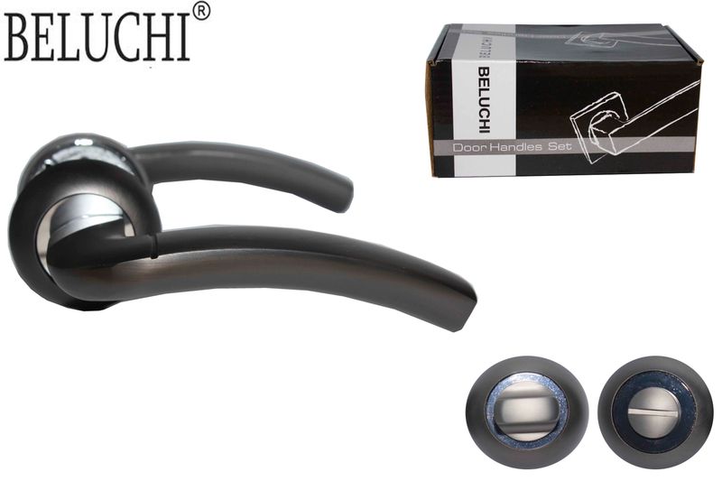 BELUCHI Դռան բռնակ 2 Կտոր 203 BK/CP (WC) 90