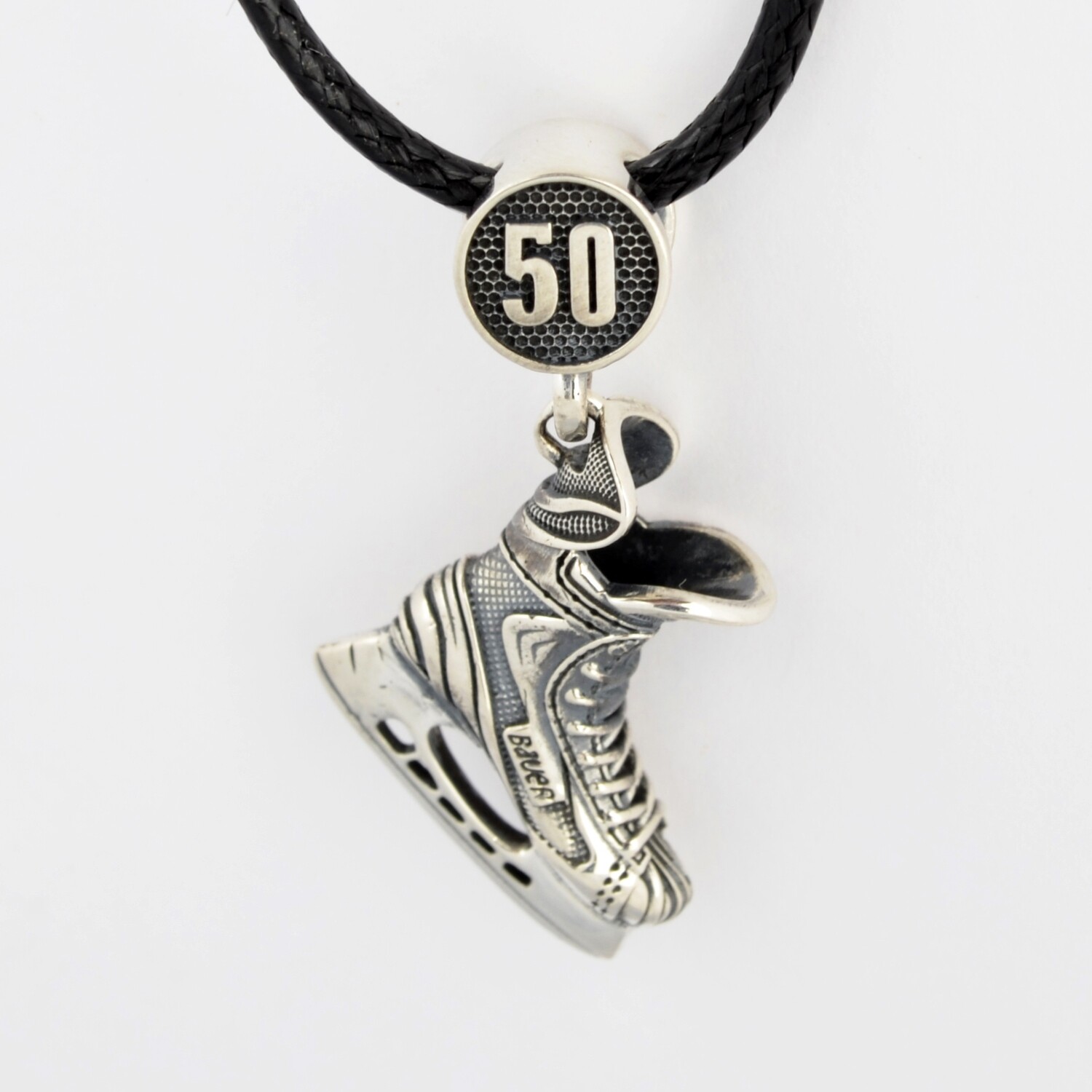 Hockey Skate Pendant (silver)