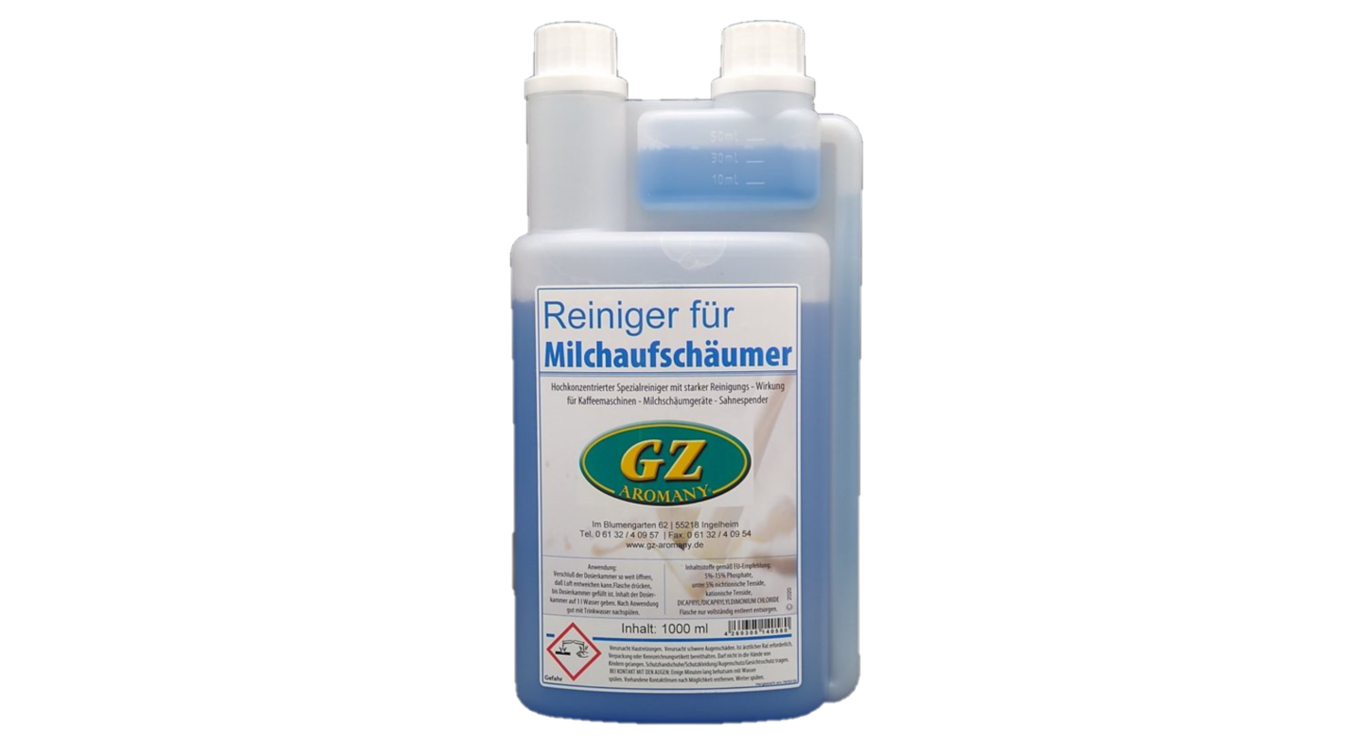 GZ Reiniger für Milchschäumer in Dosierflasche
1000ml