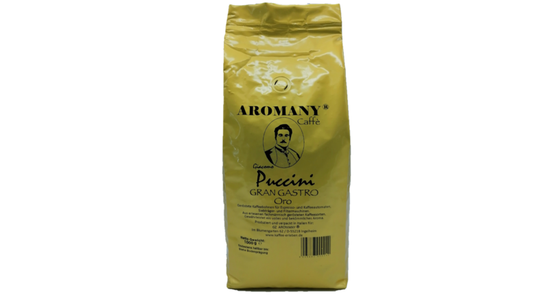 AROMANY Giacomo PUCCINI Gran Gastro Oro Bohnen 1000g AROMANY Giacomo PUCCINI Gran Gastro Oro Bohnen 1000g