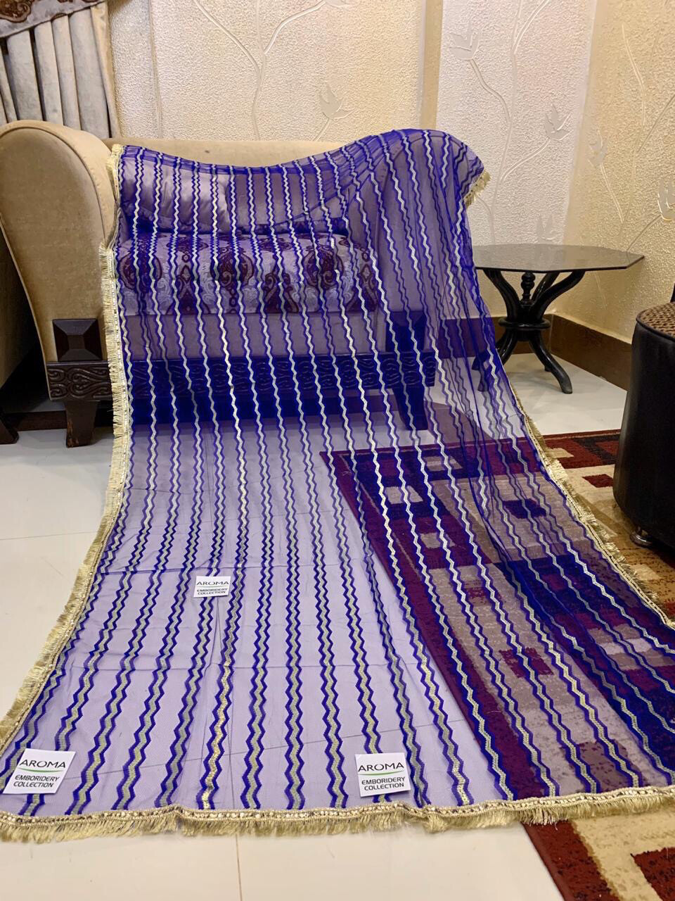 Net Striped Dupatta
