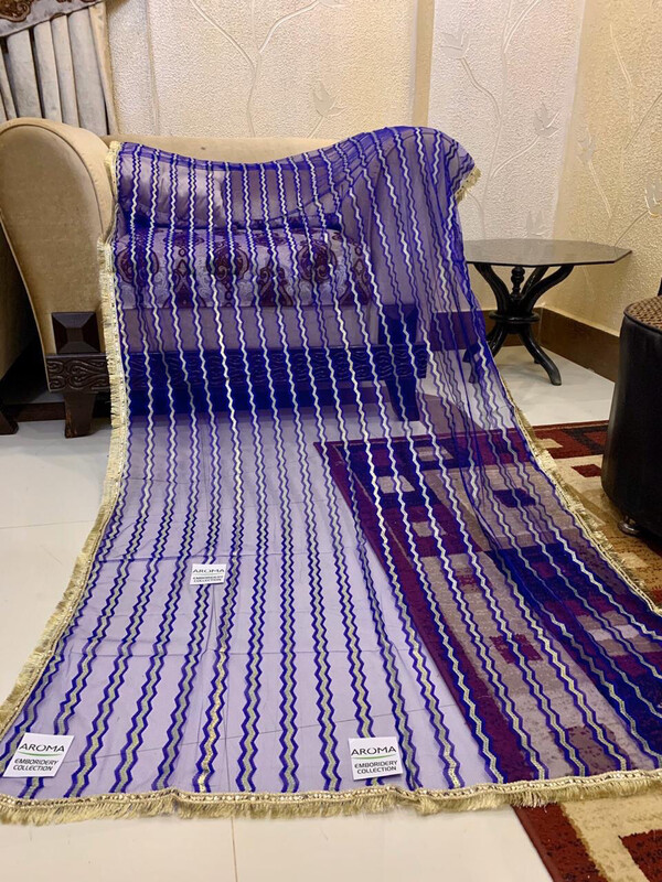 Net Striped Dupatta