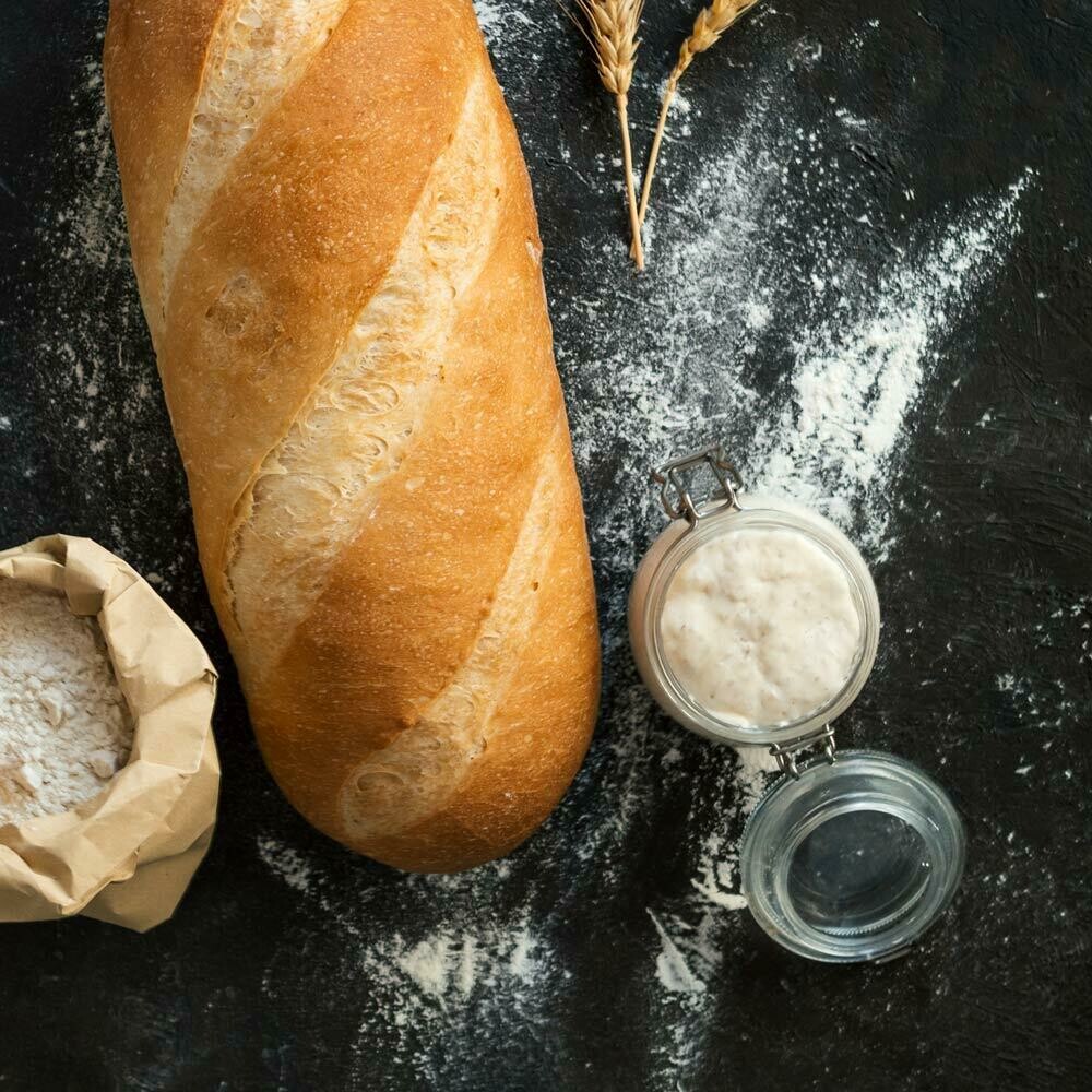 Stokbrood Zuurdesem met kruidenboter 