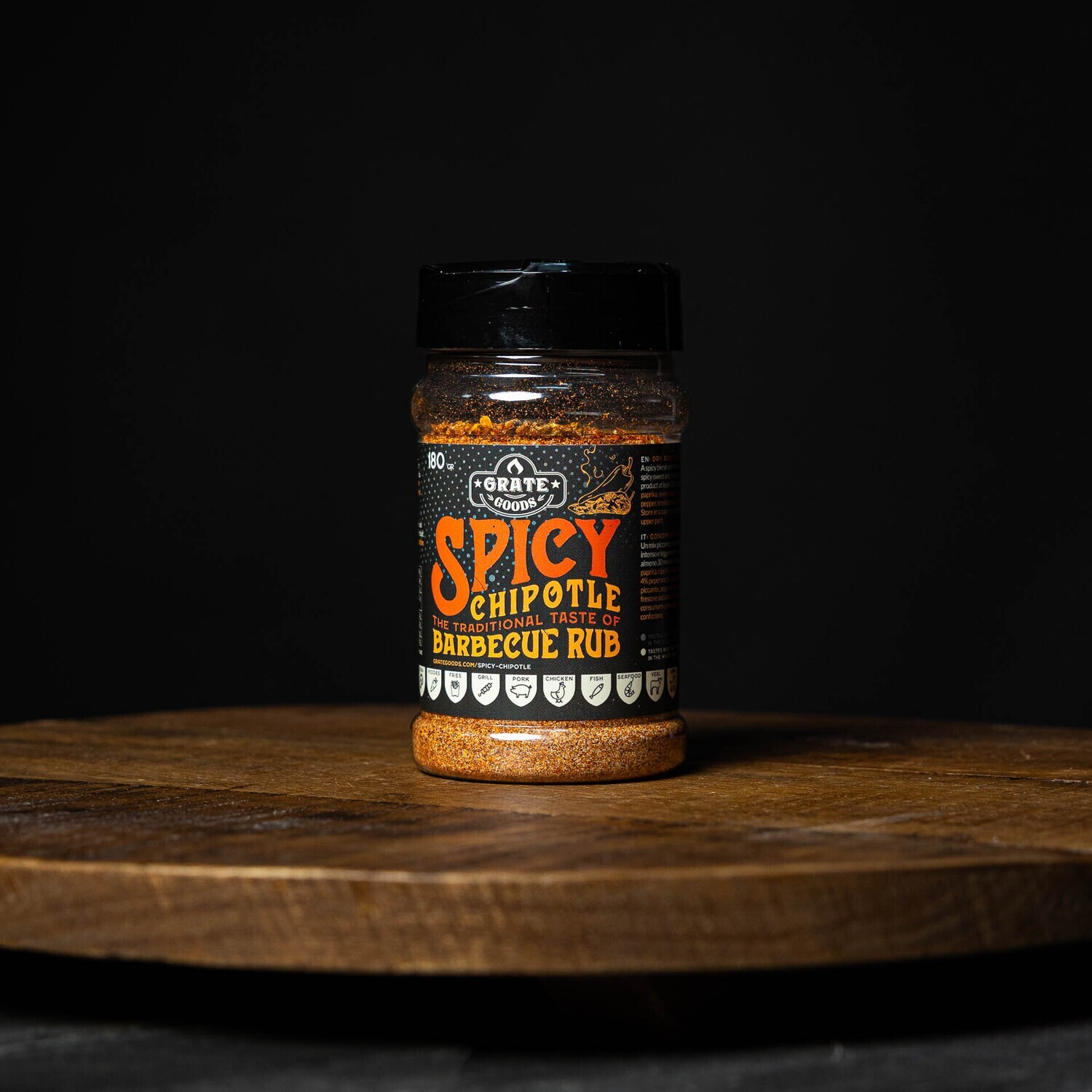 Spicy Chipotle BBQ Rub | pittig & licht-rokerig | Grate Goods