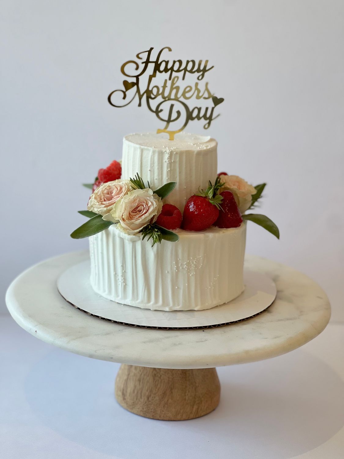 Mother’s Day Special Cake - 2tire Strawberry Shortcake 2024 (Topper included)