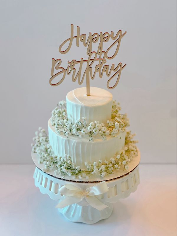 Mini Two Tiered Cake (*Topper is not included)