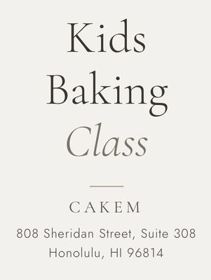 2026 Summer Kids Baking Classes