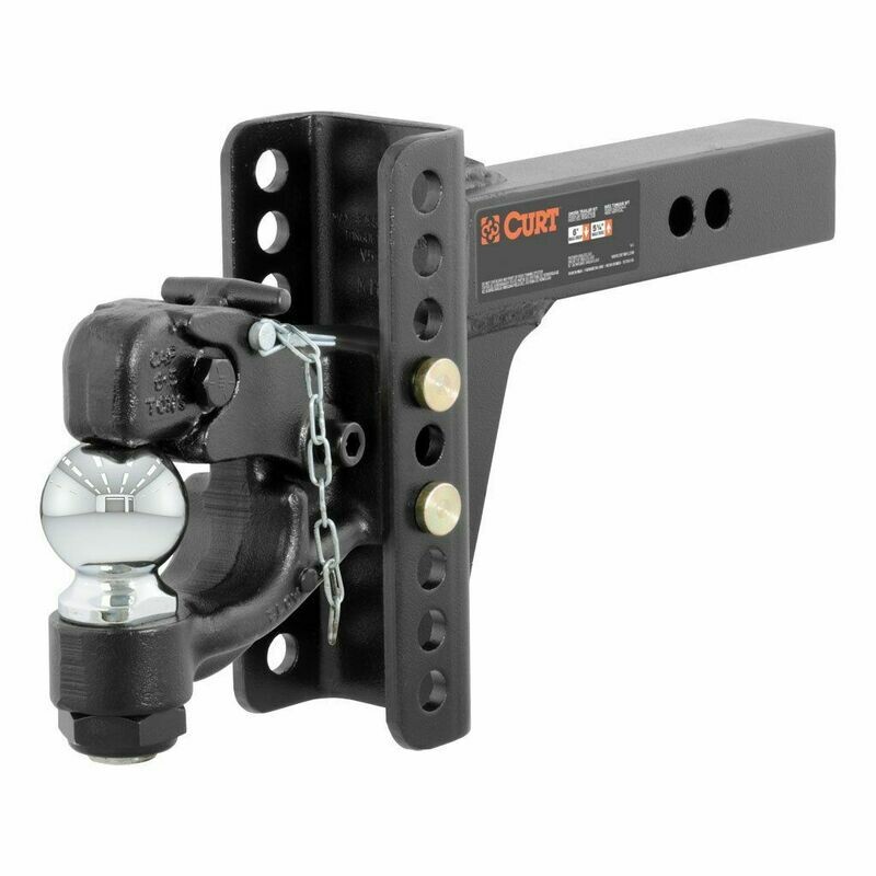 Adjustable Channel Mount with 2-5/16" Ball & Pintle (2" Shank, 13,000 Lbs.)