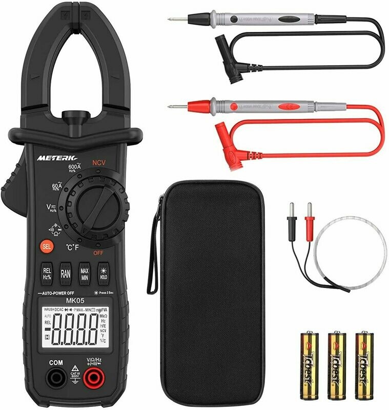 Digital Clamp Meter Meterk 6000 Counts