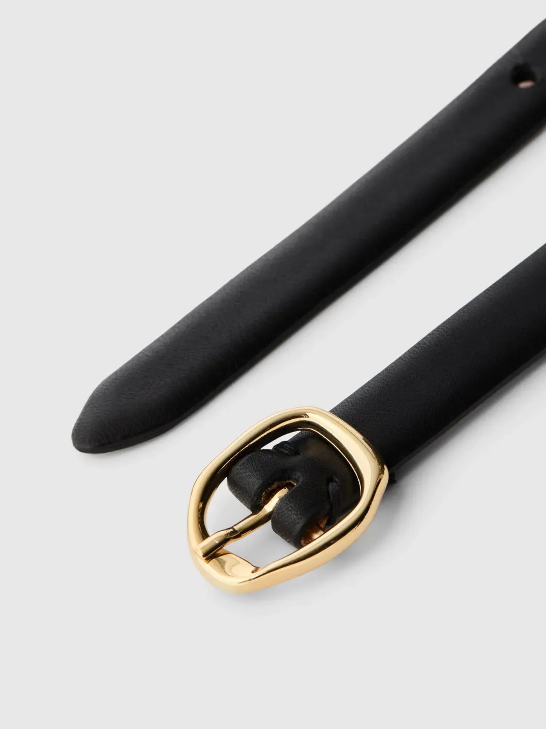 FELINE LEATHER SLIM BELT