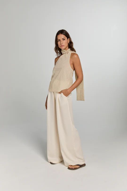 LEONIE TENCEL ECRU