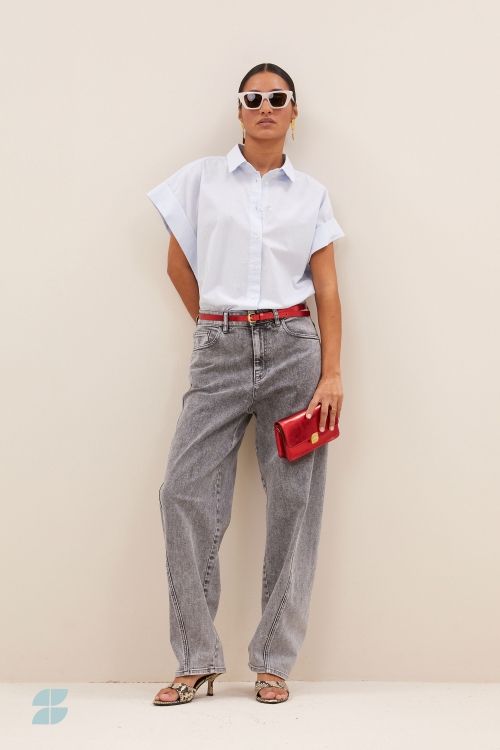 PIXIE CHAMBRAY BLOUSE