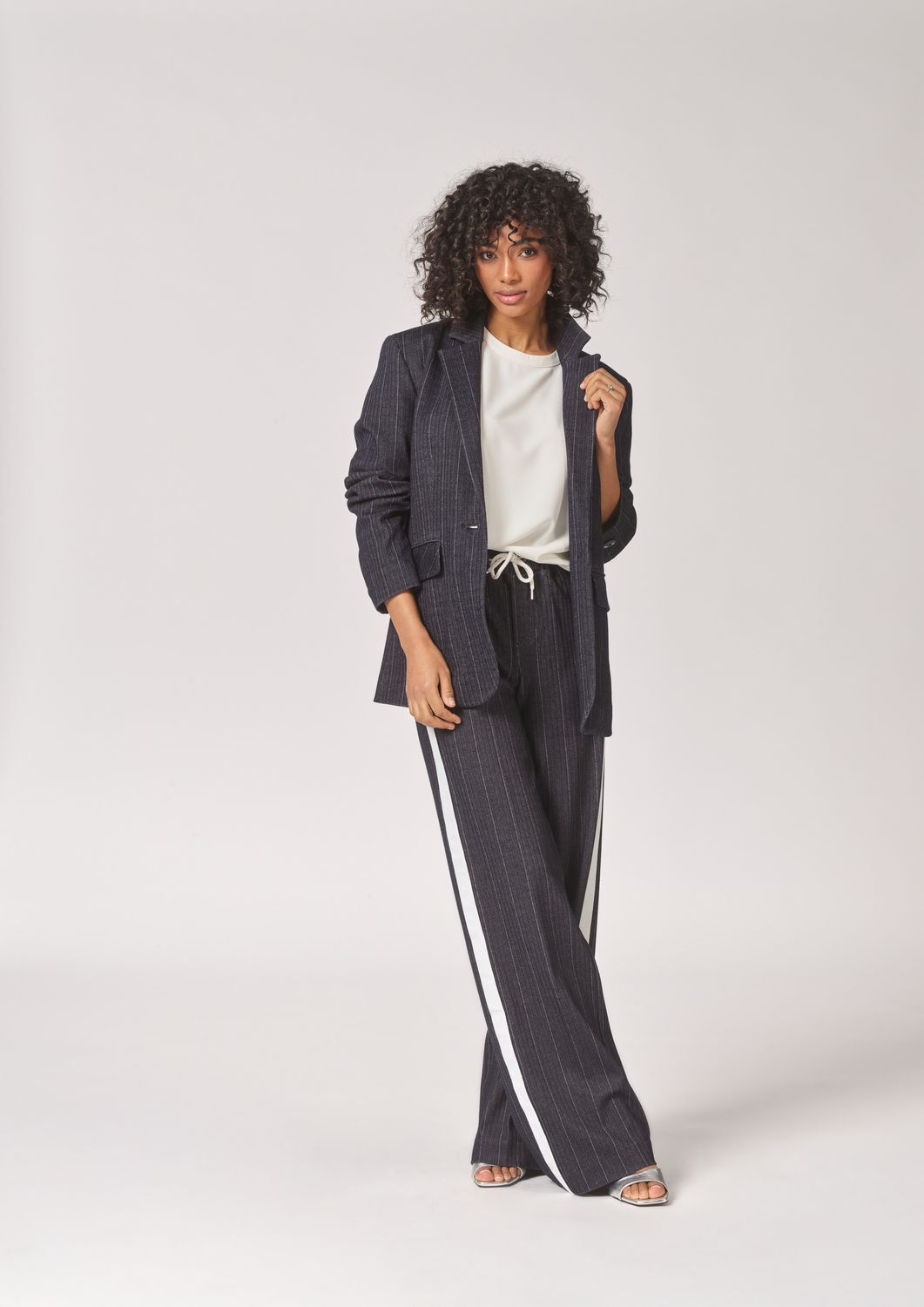 EMICORD WIDE STRIPE PANTS