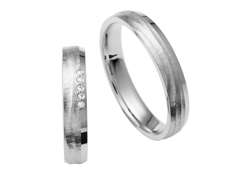 EHERINGSET Palladium Weissgold Ringe 585/000