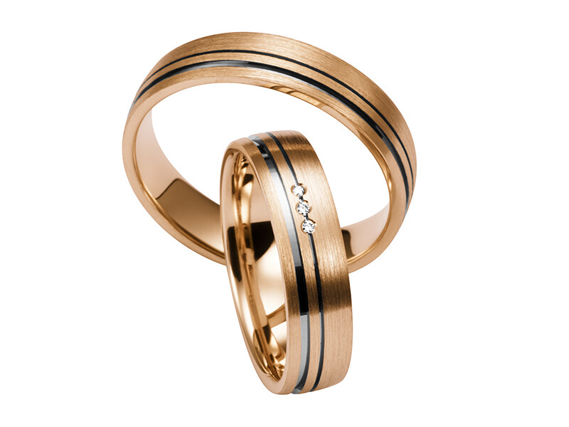 EHERINGSET MITTELGOLD ROSEGOLD RINGE 585/000 GOLDSCHMIEDE JUWELIER EDER FELDBACH